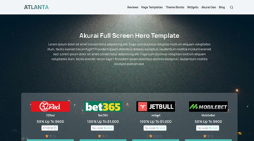 Full Screen Hero Template